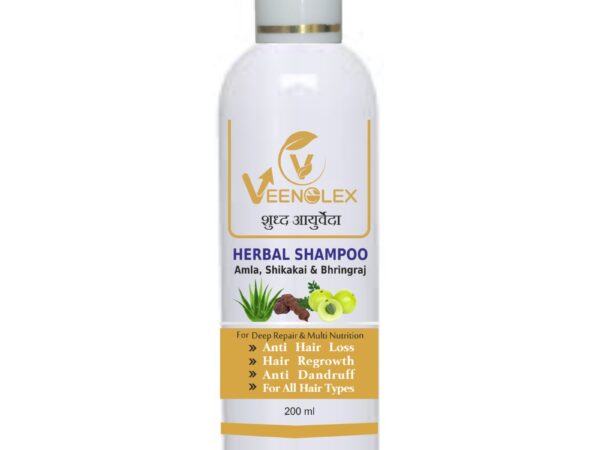 Venolex Herbal Shampoo bottle for hair growth and dandruff control