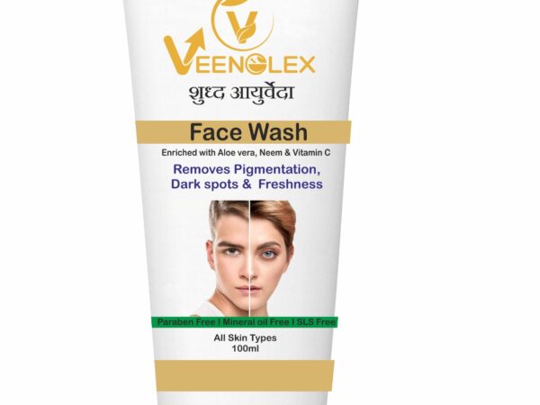 Venolex Face Wash with Aloe Vera, Neem and Vitamin C for clear and glowing skin