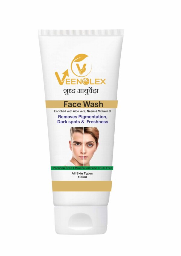 Venolex Face Wash with Aloe Vera, Neem and Vitamin C for clear and glowing skin